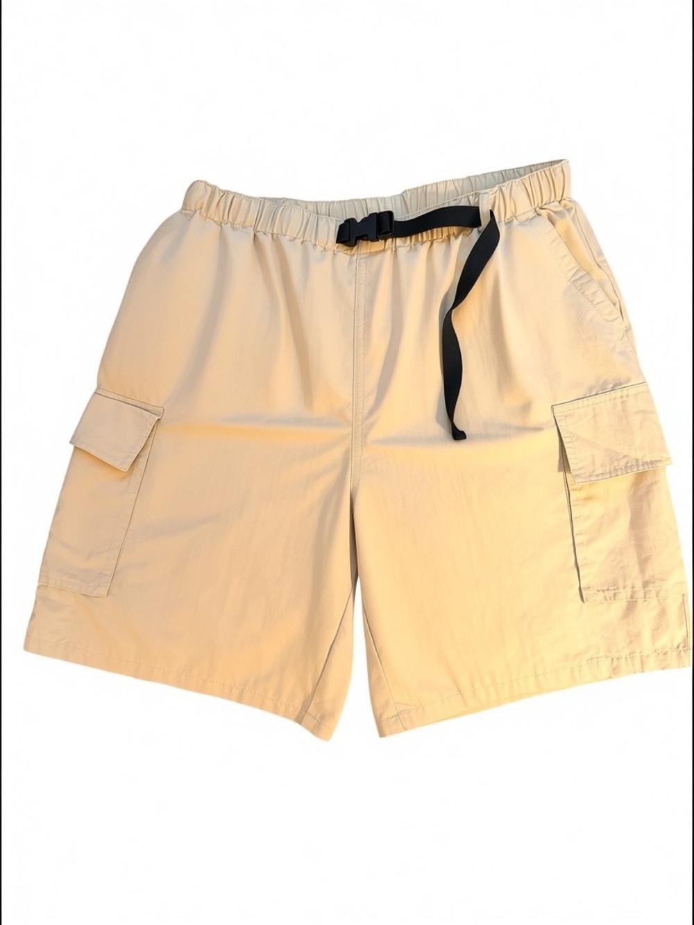 Woolrich Belted Utility Cargo Shorts Gorpcore Hiking Coastal Safari M Unisex
